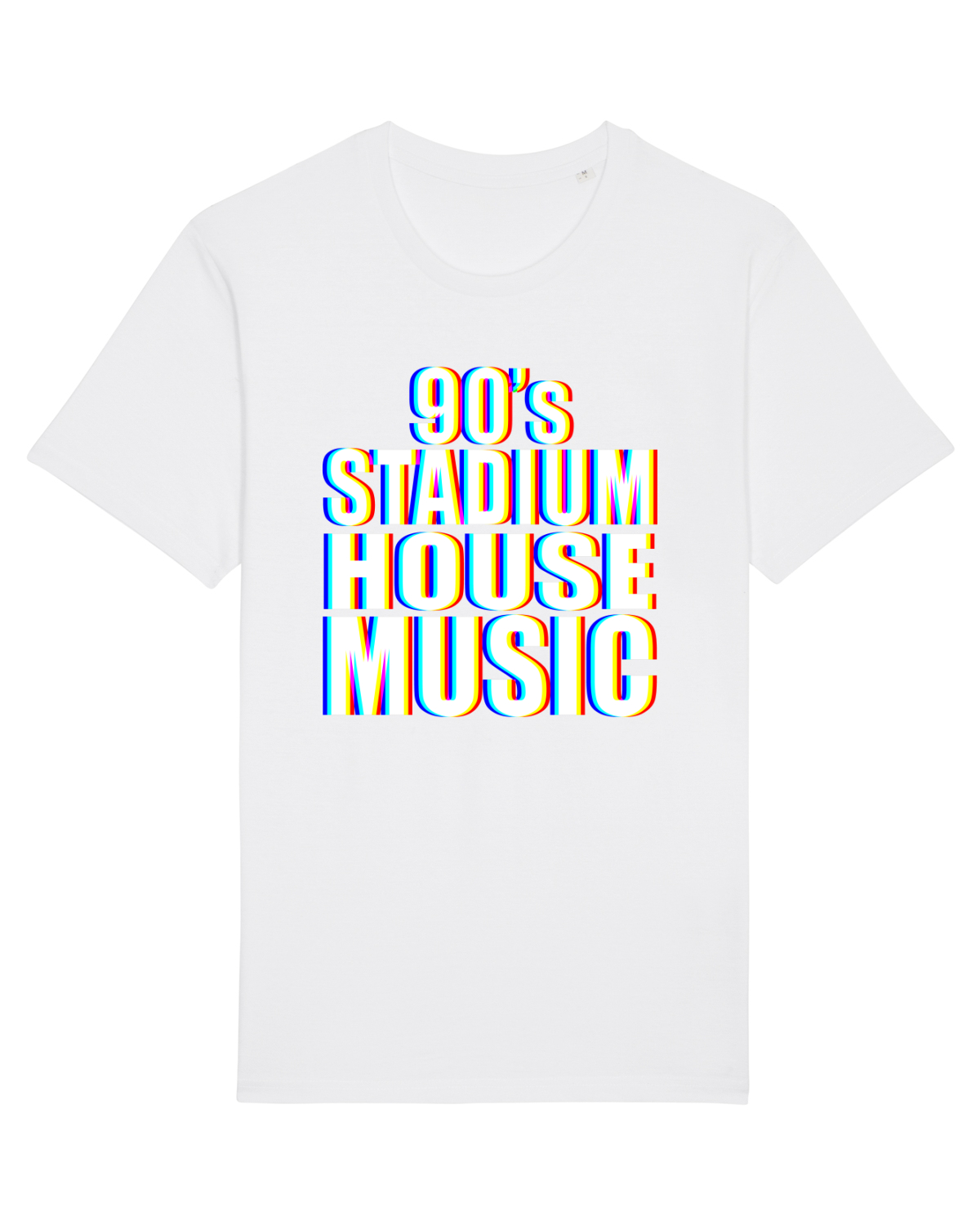 Tricou mânecă scurtă Unisex Rocker White