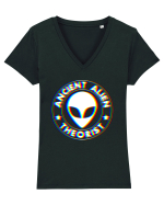 Ancient Alien Theorist Tricou mânecă scurtă guler V Damă Evoker