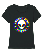 Ancient Alien Theorist Tricou mânecă scurtă guler larg fitted Damă Expresser