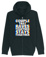 Couple that Raves Together Stays Together Hanorac cu fermoar Unisex Connector
