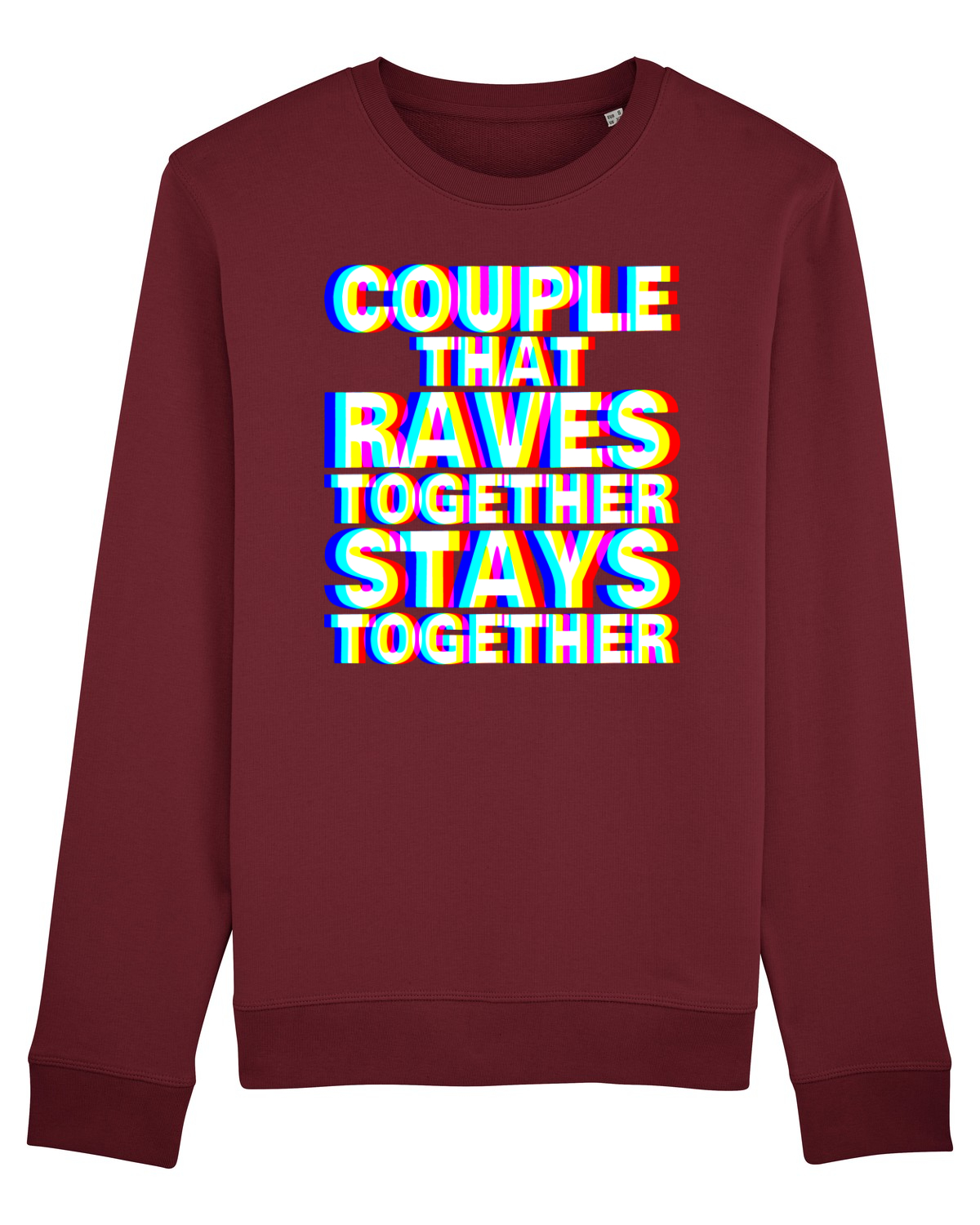 Bluză mânecă lungă Unisex Rise Burgundy
