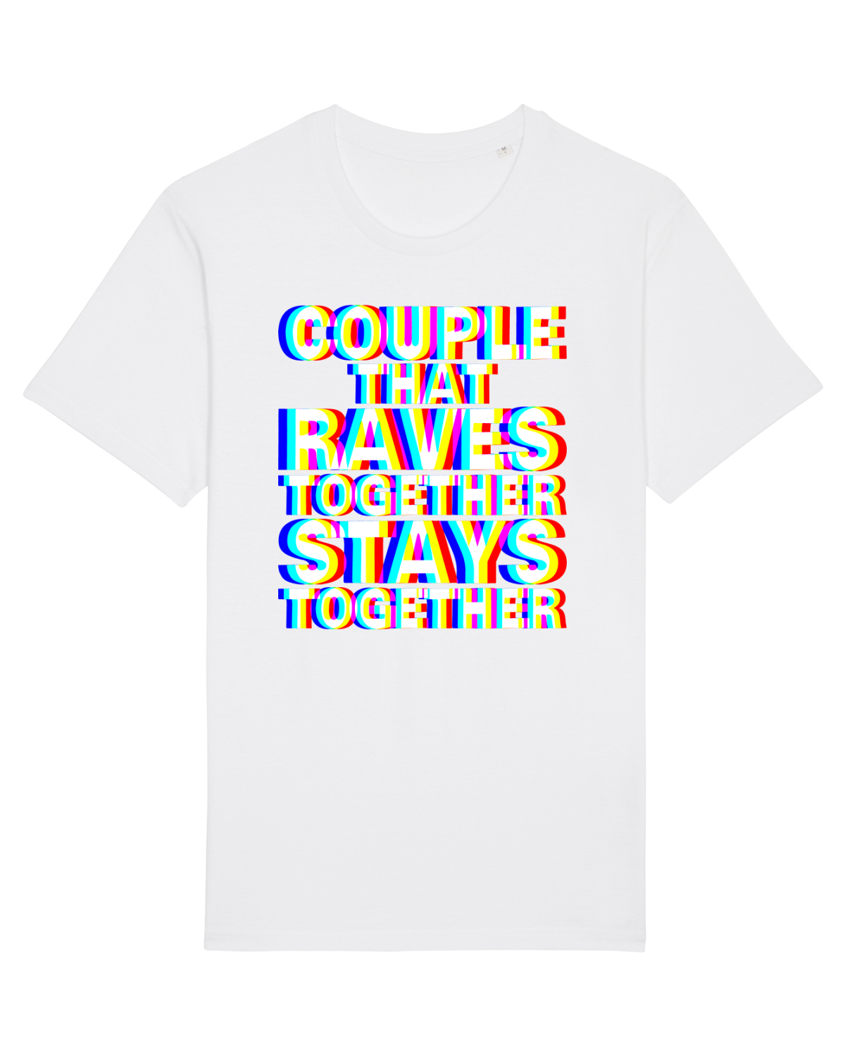 Tricou mânecă scurtă Unisex Rocker White