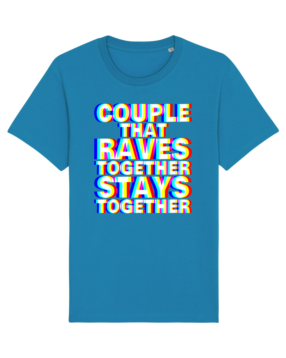 Tricou mânecă scurtă Unisex Rocker Azur