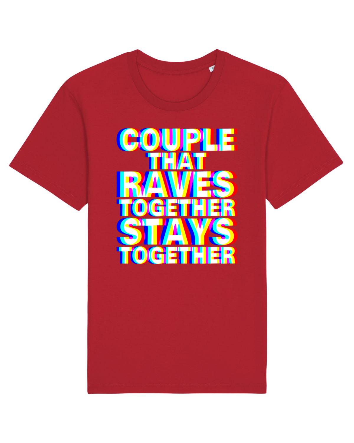 Tricou mânecă scurtă Unisex Rocker Red