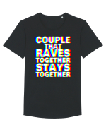 Couple that Raves Together Stays Together Tricou mânecă scurtă guler larg Bărbat Skater