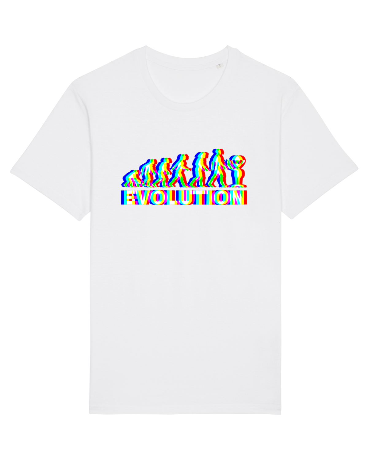 Tricou mânecă scurtă Unisex Rocker White