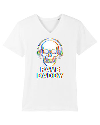 Rave Daddy EDM Skull White