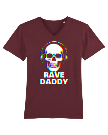 Rave Daddy EDM Skull Burgundy