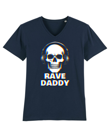 Rave Daddy EDM Skull French Navy