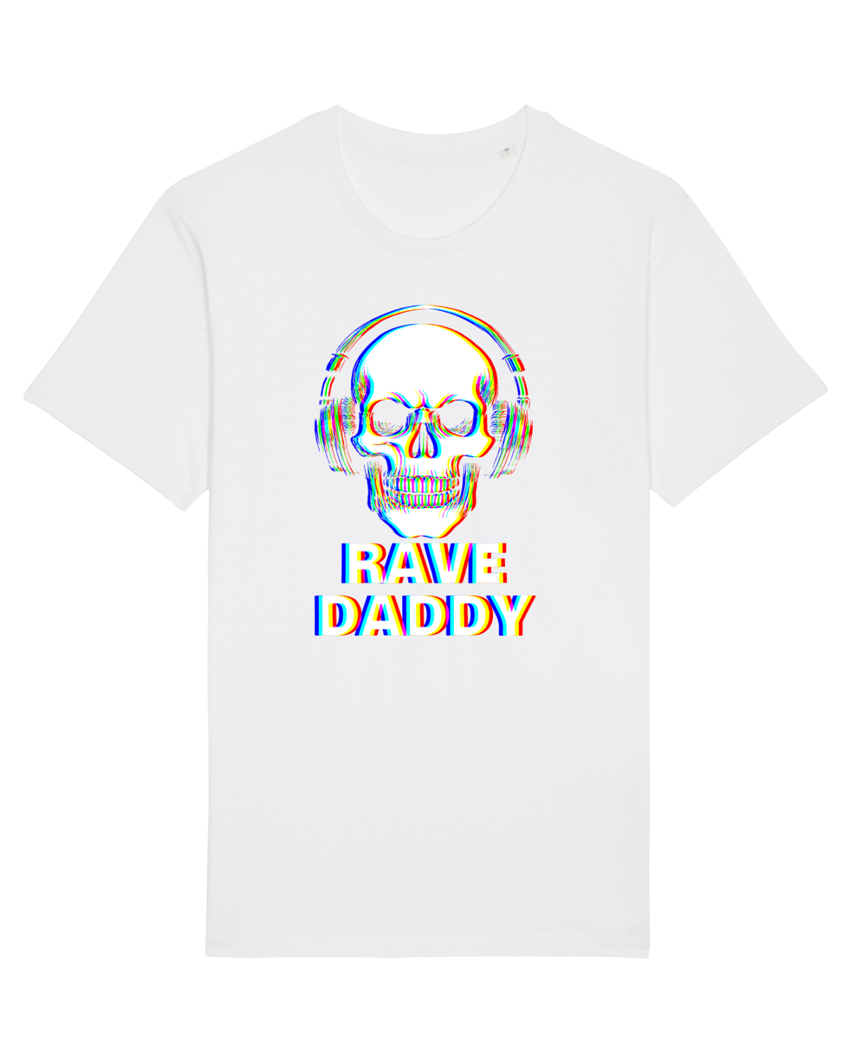 Tricou mânecă scurtă Unisex Rocker White
