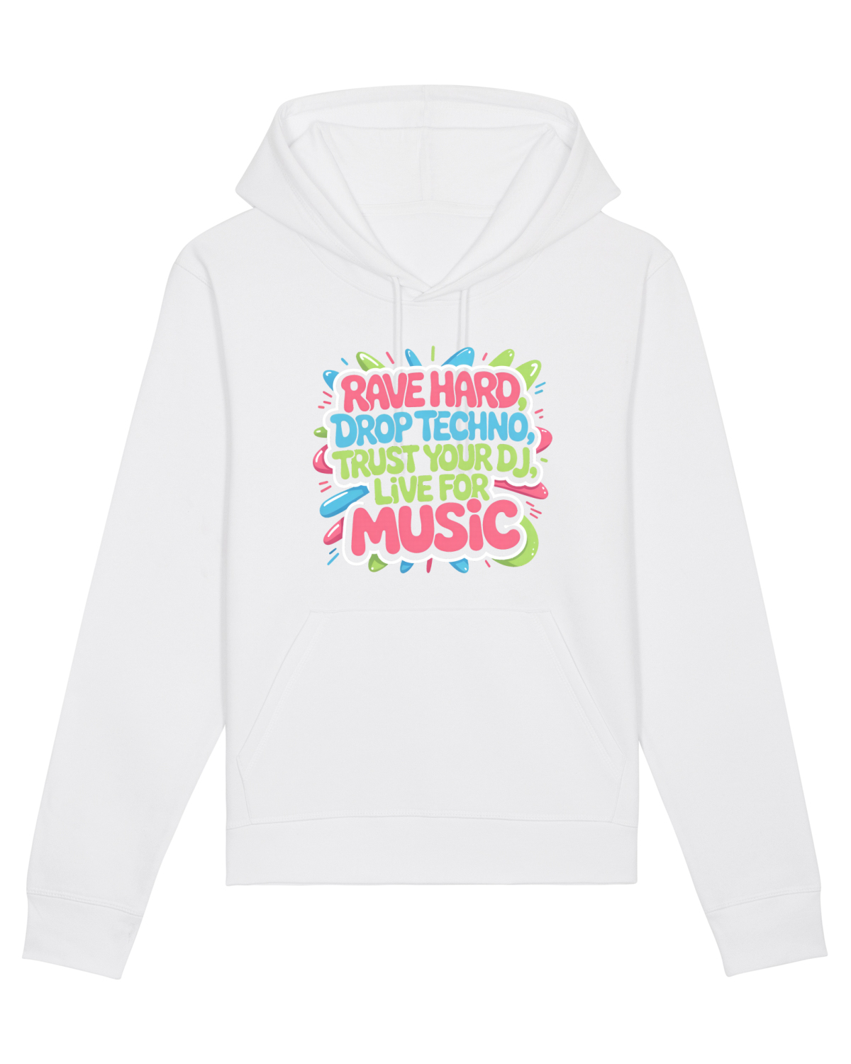Hanorac Unisex Drummer White