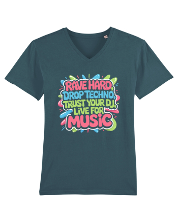 Rave Hard Drop Techno Trust Your DJ Live For Music Stargazer