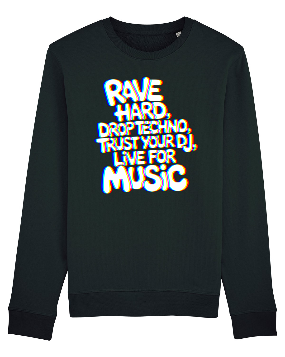 Bluză mânecă lungă Unisex Rise Black