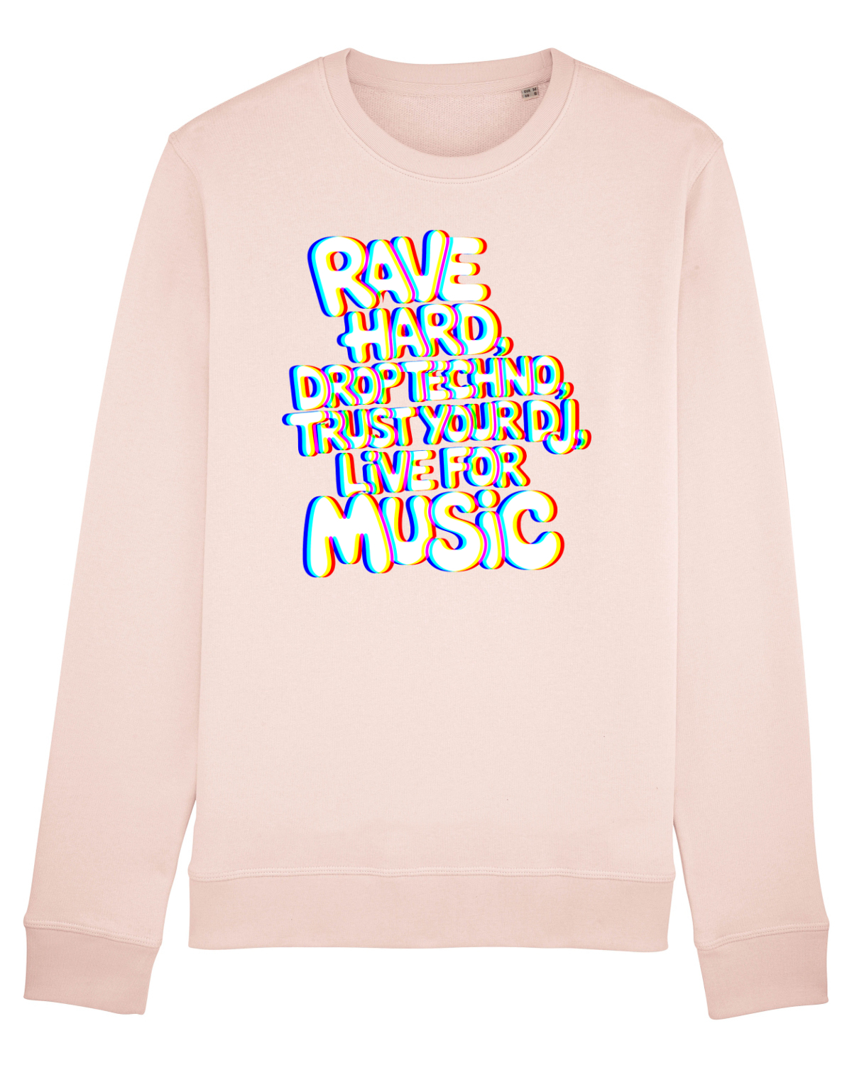 Bluză mânecă lungă Unisex Rise Candy Pink