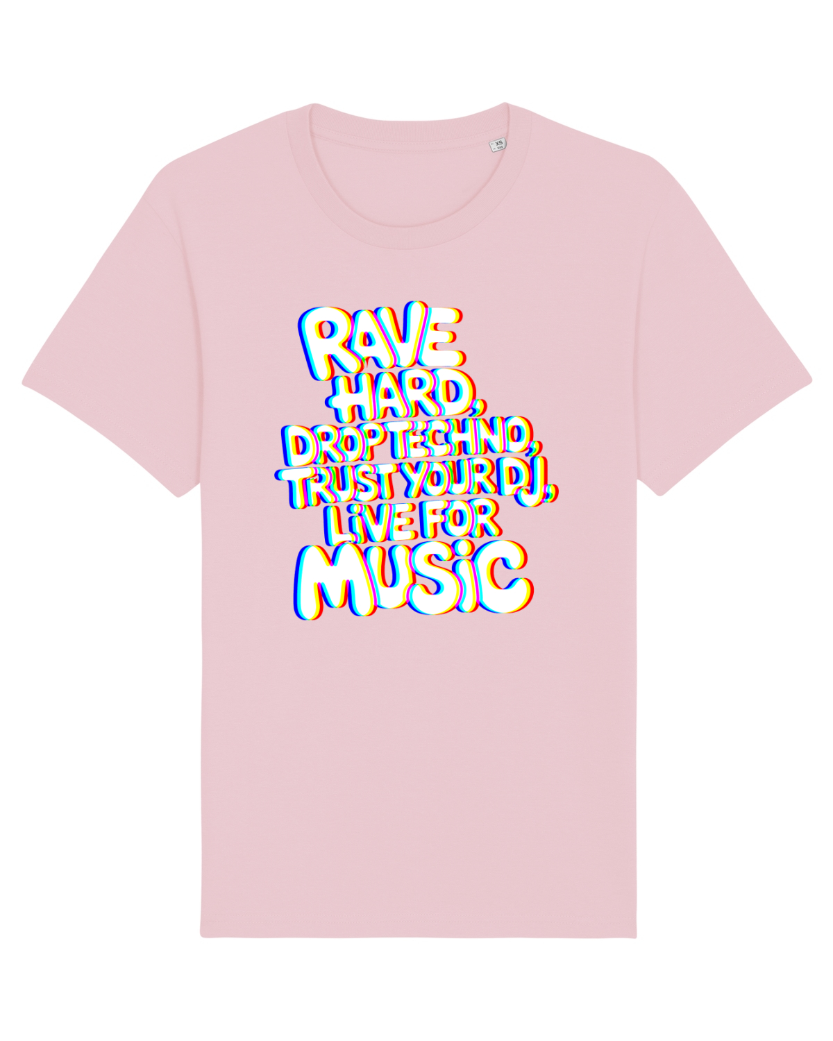 Tricou mânecă scurtă Unisex Rocker Cotton Pink