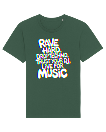 Rave Hard Drop Techno Trust Your DJ Live For Music Bottle Green