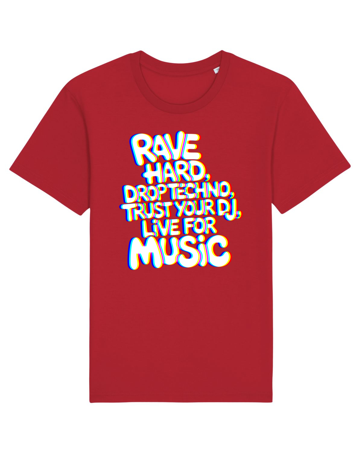 Tricou mânecă scurtă Unisex Rocker Red