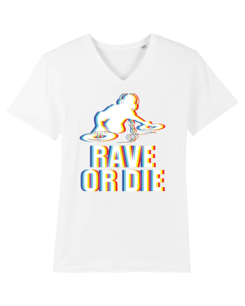 Rave Or Die Psychedelic DJ White