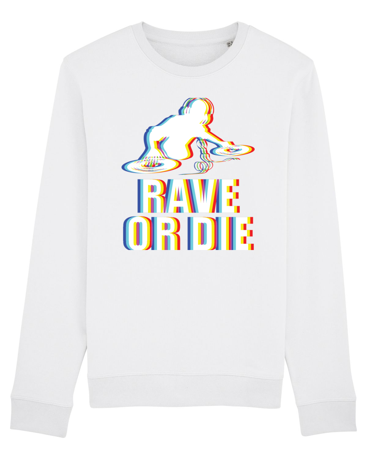 Bluză mânecă lungă Unisex Rise White