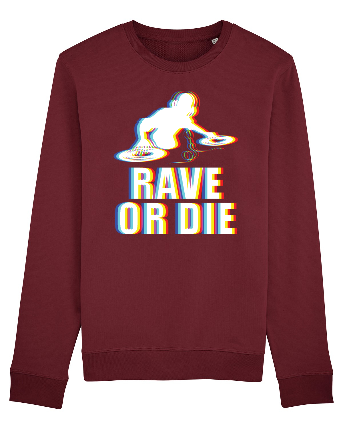Bluză mânecă lungă Unisex Rise Burgundy