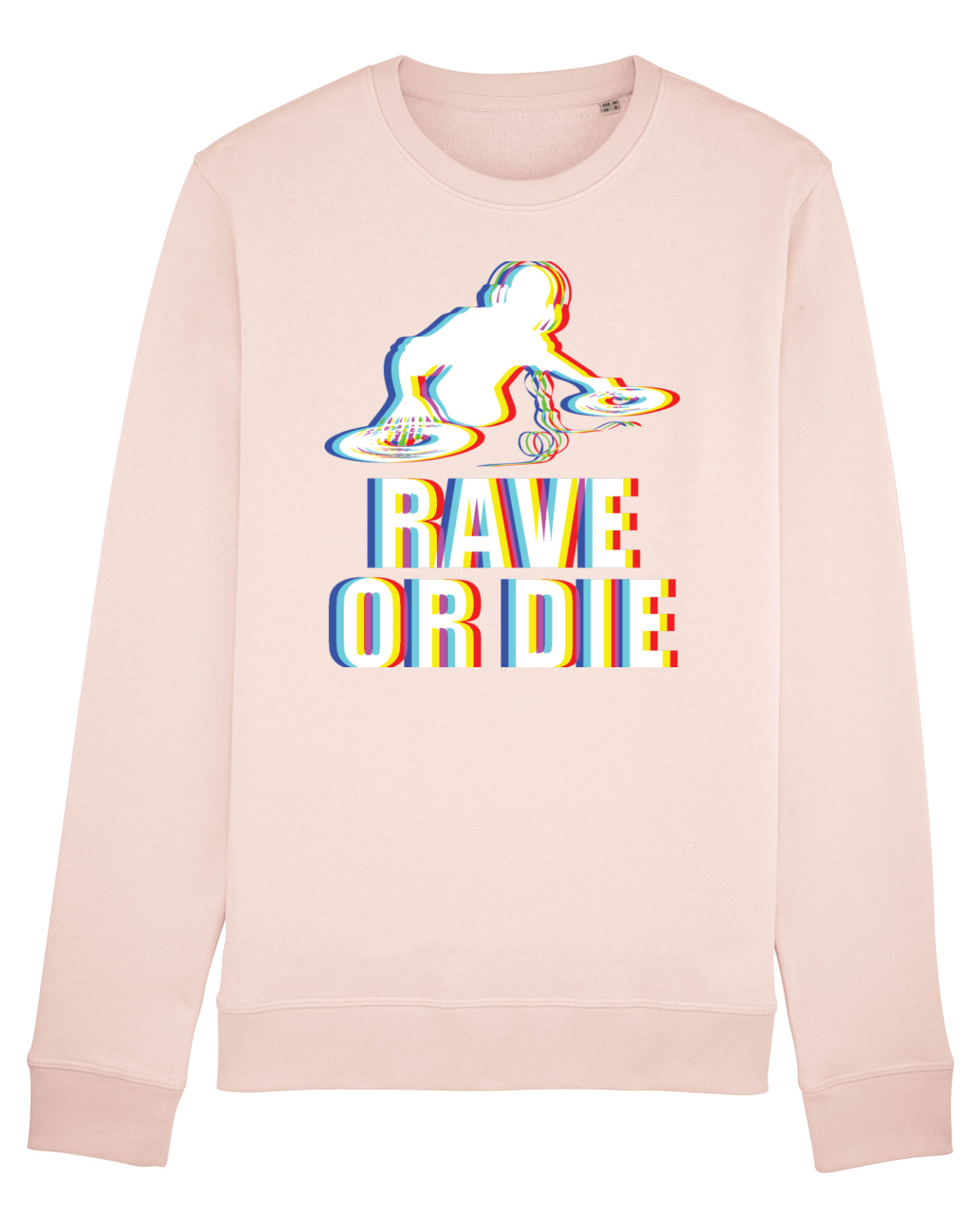 Bluză mânecă lungă Unisex Rise Candy Pink