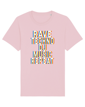 Rave Techno DJ Music Repeat Cotton Pink