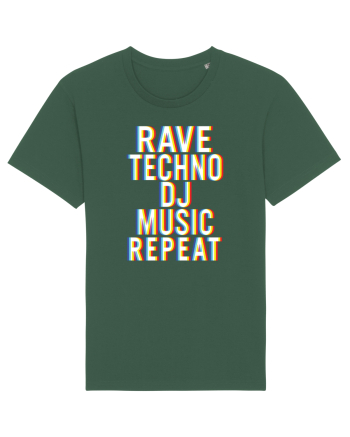 Rave Techno DJ Music Repeat Bottle Green