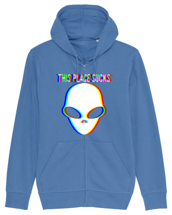 This Place Sucks Alien Bright Blue