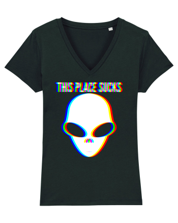 This Place Sucks Alien Black