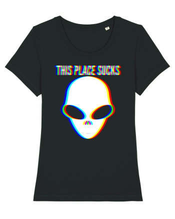 This Place Sucks Alien Black