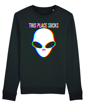 This Place Sucks Alien Bluză mânecă lungă Unisex Rise