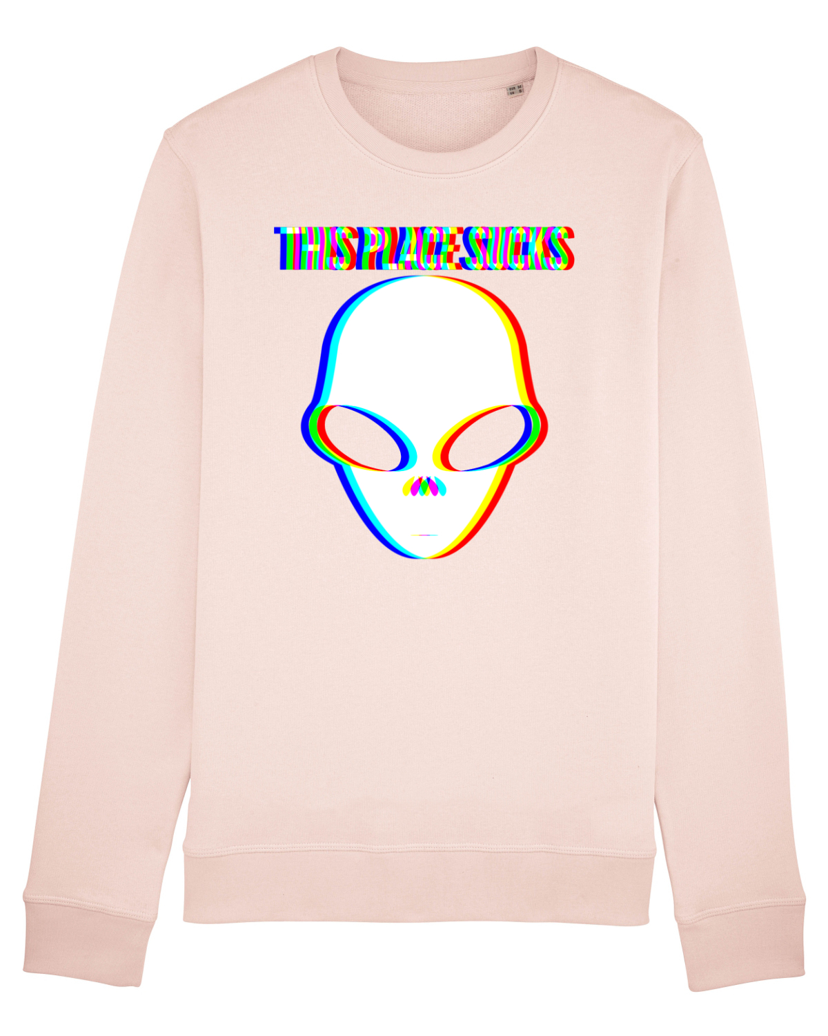 Bluză mânecă lungă Unisex Rise Candy Pink