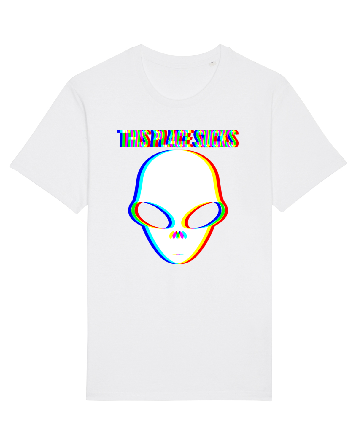 Tricou mânecă scurtă Unisex Rocker White