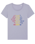 ROMANIA Tricou mânecă scurtă guler larg fitted Damă Expresser