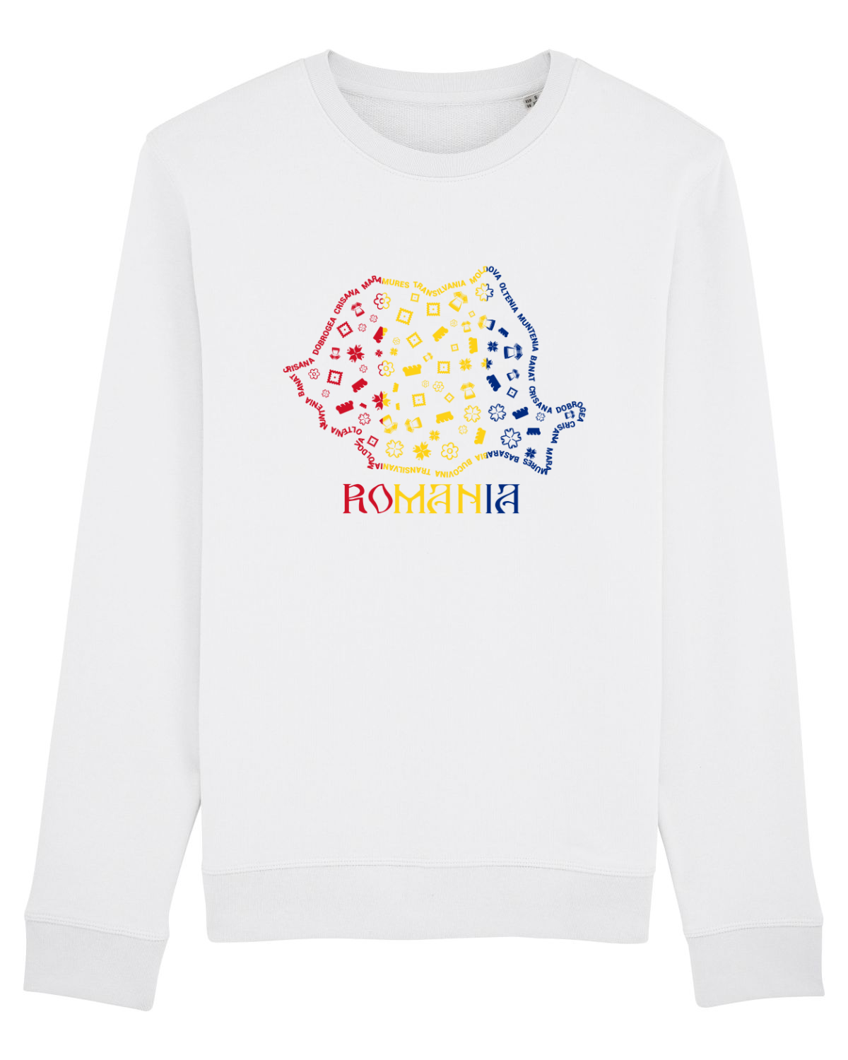 Bluză mânecă lungă Unisex Rise White