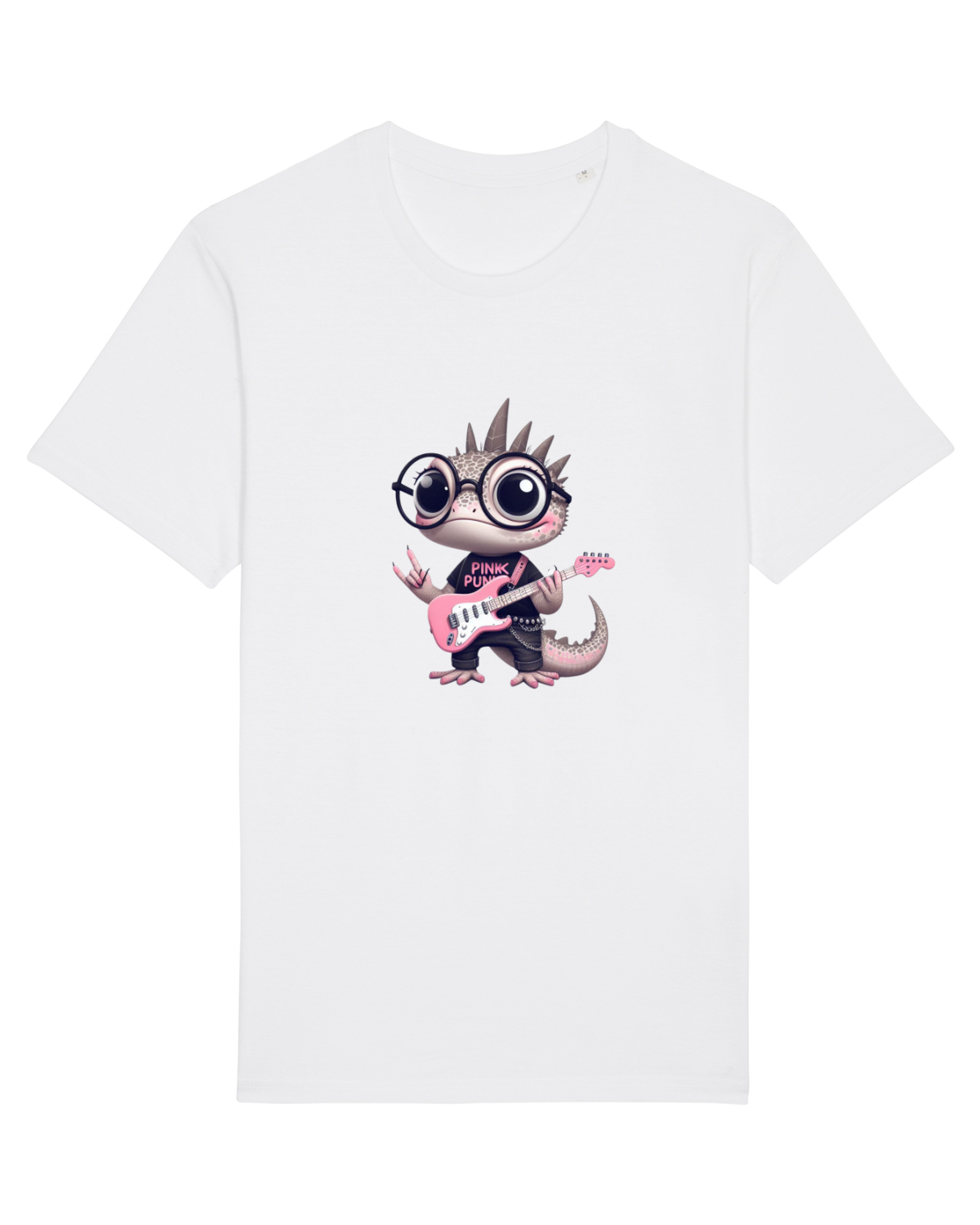 Tricou mânecă scurtă Unisex Rocker White