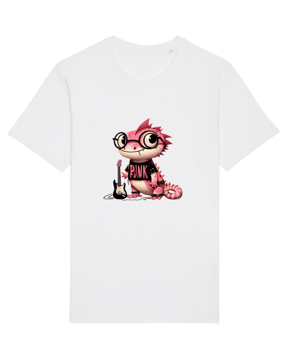 Tricou mânecă scurtă Unisex Rocker White