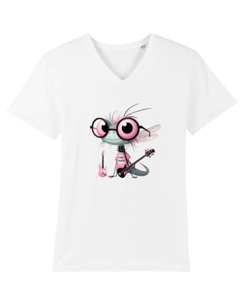 Pink Punk -dragonfly 2 White