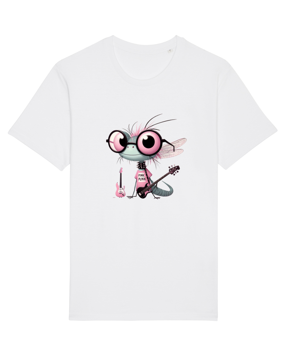 Tricou mânecă scurtă Unisex Rocker White