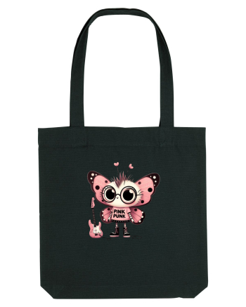 Pink Punk -butterfly 1 Black