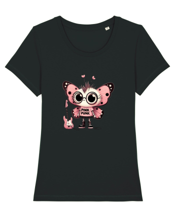 Pink Punk -butterfly 1 Black