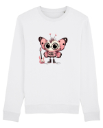 Pink Punk -butterfly 1 Bluză mânecă lungă Unisex Rise