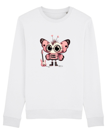 Pink Punk -butterfly 1 White