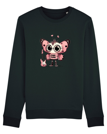 Pink Punk -butterfly 1 Black