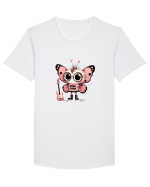 Pink Punk -butterfly 1 Tricou mânecă scurtă guler larg Bărbat Skater