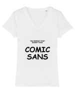Comic Sans Mema Tricou mânecă scurtă guler V Damă Evoker