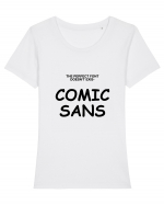 Comic Sans Mema Tricou mânecă scurtă guler larg fitted Damă Expresser
