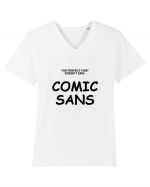 Comic Sans Mema Tricou mânecă scurtă guler V Bărbat Presenter