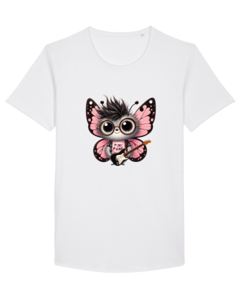 Pink Punk -butterfly 2 White