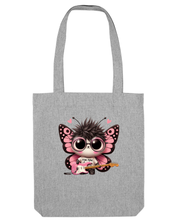 Pink Punk -butterfly 3 Heather Grey